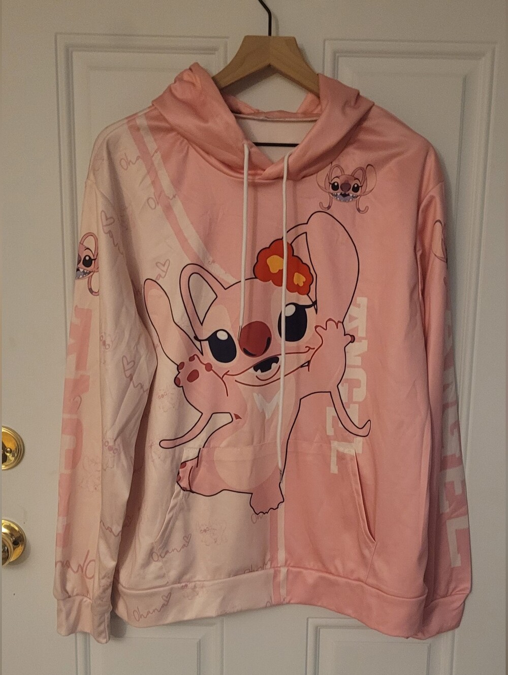 Lilo & Stitch Pink Hoodie Size Medium